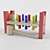 Colorful Hammer and Pegs Set 3D model small image 1