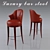 Elegant Poly Bar Stool 3D model small image 1