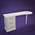 Title: Customized Fast-Made Writing Desk 3D model small image 1