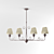 Elegant Forged Chandelier: L'Arte Luce 3D model small image 1