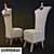 Italian Chic: Artemide Chair by Domingo Salotti 3D model small image 1