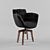 MDF Italia Flow 4-Legged Armchair 3D model small image 1
