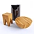 Designer Stools: Modern & Stylish 3D model small image 1