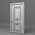 Elegant Classic Door 3D model small image 1