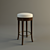 Bronze Accent Bar Stool 3D model small image 1