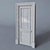 Classic Faceted Glass Door 3D model small image 1