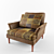 GALA A2321 Elegant Armchair 3D model small image 1