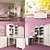 Dreamy Delight: Girls' Furniture Set 3D model small image 1