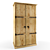 Compact Textured Wardrobe 115x70x212 3D model small image 1