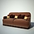 Modern Texture Sofa 3D model small image 1