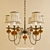 Elegant Marina Pendant Light 3D model small image 1