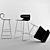 Contemporary Bar Stool 3D model small image 1