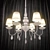 Sleek 6-Light Chandelier 3D model small image 1