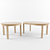 Expandable Dining Table: IKEA BURSTA 3D model small image 1
