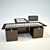 Conference Table with Cabinet 3D model small image 1