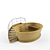 Rustic Wood Sauna Bucket 3D model small image 1