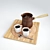 Title: Abkhazian Ceramic Coffee Set 3D model small image 1