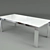 Bonaldo Kudo Extendable Dining Table 3D model small image 1