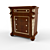 Italian Made Bedside Table 3D model small image 1