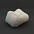 Cozy Textured Pouf for Relaxation 3D model small image 1