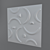 3D Decorative Panel - 30x30 cm 3D model small image 1