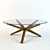 Elegant Wood Coffee Table 3D model small image 1