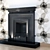 Elegant Royal Narrow Fireplace 3D model small image 1