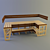 Sauna Shelf: Convenient & Stylish 3D model small image 1