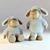 Title: Adorable Standing Lamb Figurine 3D model small image 1