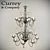 Elegant Bronze Chandelier: Currey & Company 9151 3D model small image 1