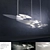 Title: Sparkling Silver Birds Chandelier 3D model small image 1