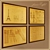 Eiffel Tower Drawings Framed 3D model small image 1