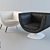Sleek Spline Chair by Frighetto 3D model small image 1