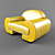 Luxury Les Mans Chair 3D model small image 1