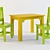 Kids' Furniture Set 3D model small image 1