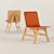 Foldable Moustache Chair 3D model small image 1