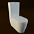 Realistic-sized, High-Quality Toilet Bowl 3D model small image 1