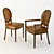 Baker Oval Chairs - Milling Road Collection 3D model small image 1