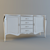 Elegant Credence Cabinet: 185x56x103h 3D model small image 1