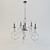 Elegant Kolarz Chandelier - 68cm Width, 120cm Height 3D model small image 1