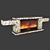 Tauer S Electric Fireplace - Premium 3D model small image 1