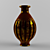 Vintage Floral Vase 3D model small image 1