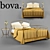 TOSCA Bed by Bova: Metal, Leather, Copper Finish 3D model small image 1