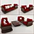 Cozy Comfort Sofa Seating 3D model small image 1