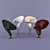 Modern Italian Tonon Chair - Question Mark 046 3D model small image 1
