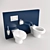 CleanBum Bidet Toilet Seat 3D model small image 1