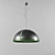  Sleek Black & Green Lamp 3D model small image 1