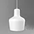 Sleek Alvar Aalto Pendant: A440 3D model small image 1