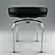 Le Corbusier LC8 Swivel Stool 3D model small image 1