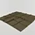 Premium Grey Fabric Carpet Tile 3D model small image 1